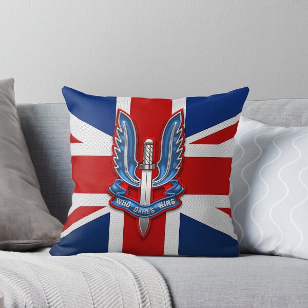 Item preview, Special Air Service - S A S Insignia over U K Flag designed and sold by Serge Averbukh Art Studio.