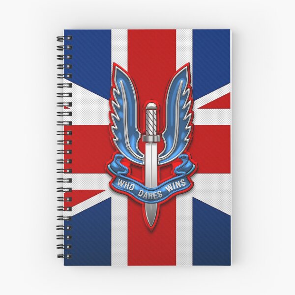 Item preview, Special Air Service - S A S Insignia over U K Flag designed and sold by Serge Averbukh Art Studio.
