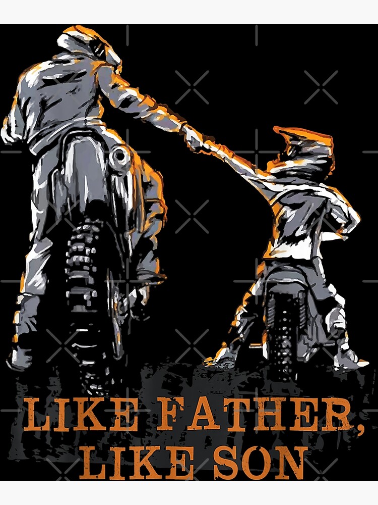 "Motocross Dirt Bike gift - Like Father Like Son gift for ...