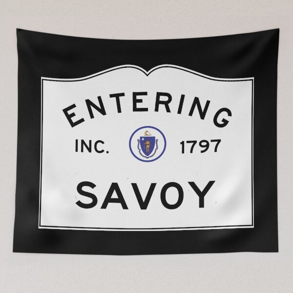 Item preview, Entering Savoy Massachusetts - Commonwealth of Massachusetts Road Sign  designed and sold by NewNomads.