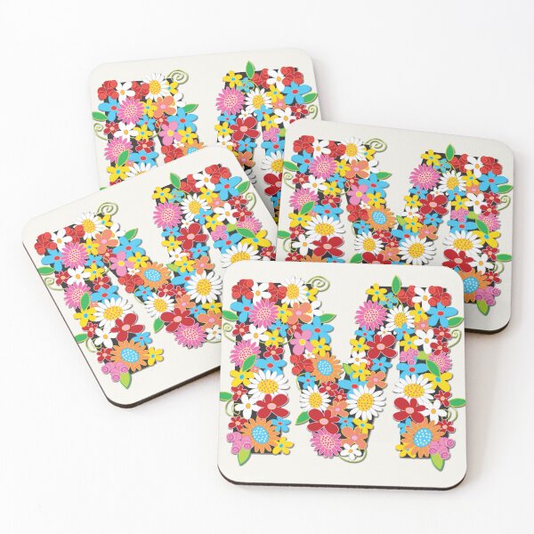 Item preview, Spring Flowers Alphabet M Monogram designed and sold by fatfatin.