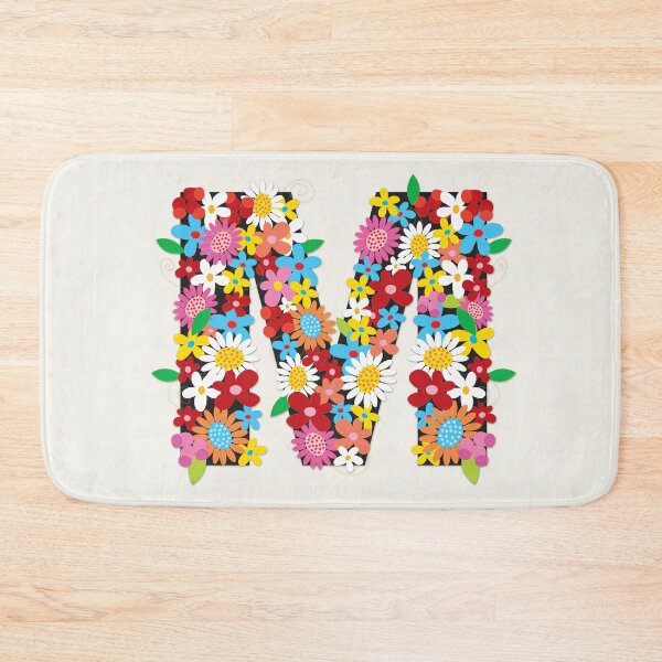 Item preview, Spring Flowers Alphabet M Monogram designed and sold by fatfatin.