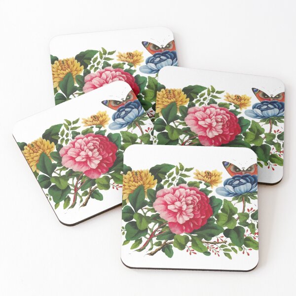 Item preview, Chinese peony painting Qing Dynasty designed and sold by digitalvintage.