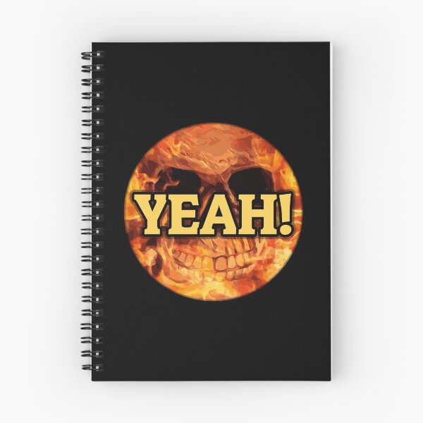 Item preview, Hell yeah concept burning skull design designed and sold by NerdySherds.