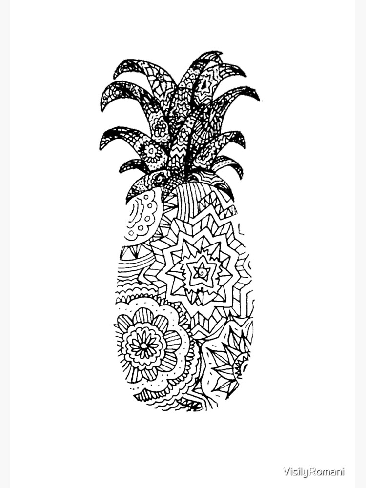 Download Pineapple Mandala Drawing