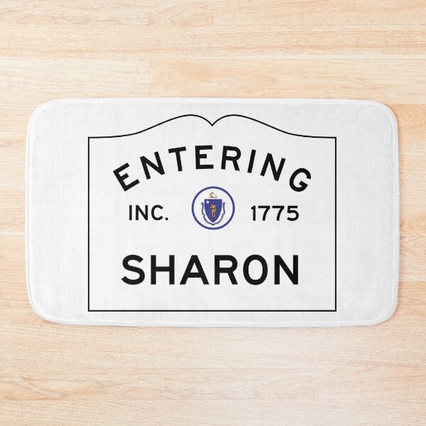 Item preview, Entering Sharon Massachusetts - Commonwealth of Massachusetts Road Sign  designed and sold by NewNomads.