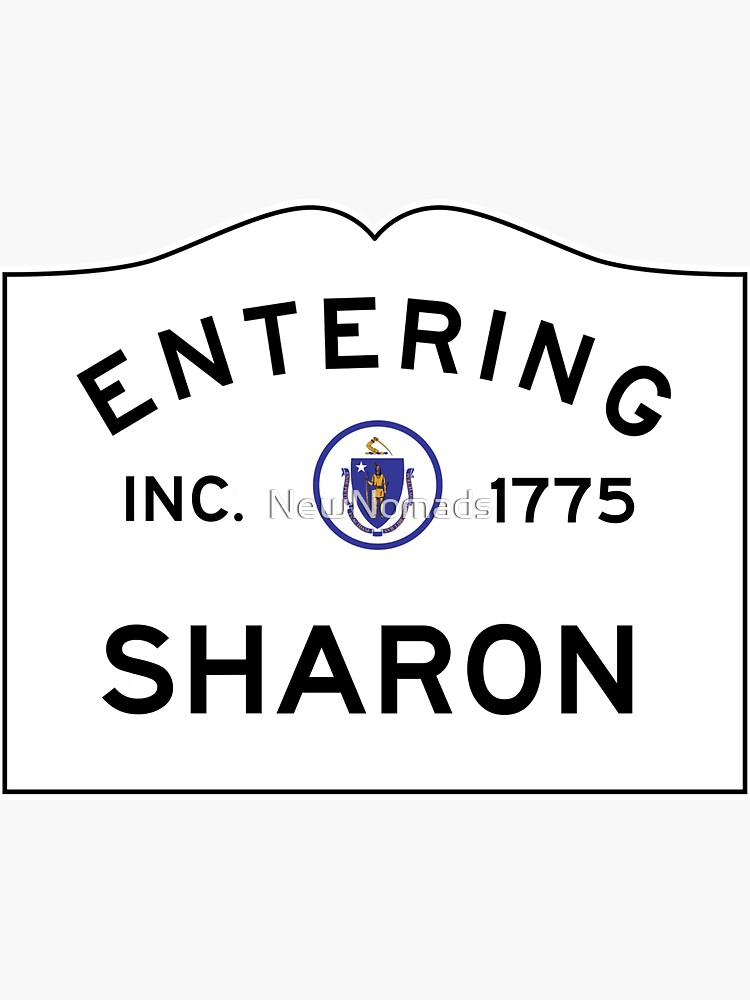 "Entering Sharon Massachusetts Commonwealth of Massachusetts Road