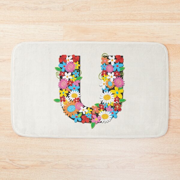 Item preview, Spring Flowers Alphabet U Monogram designed and sold by fatfatin.