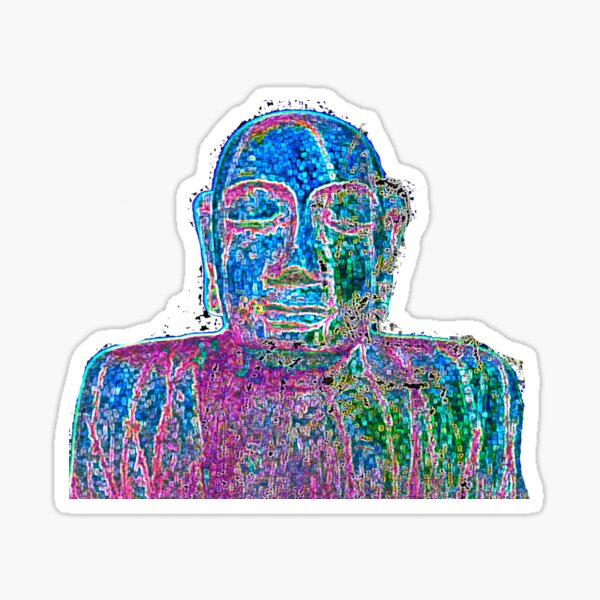 Neon Budha  Sticker