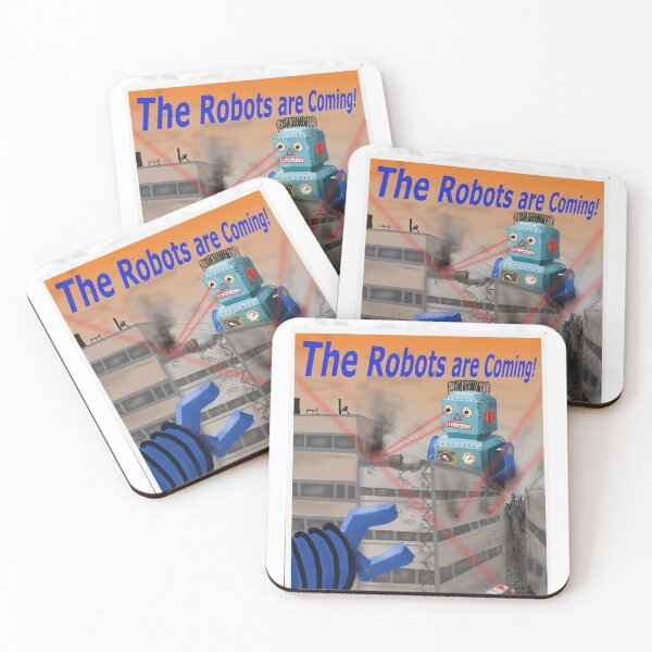 Item preview, The Robots are Coming! designed and sold by microgalleryart.