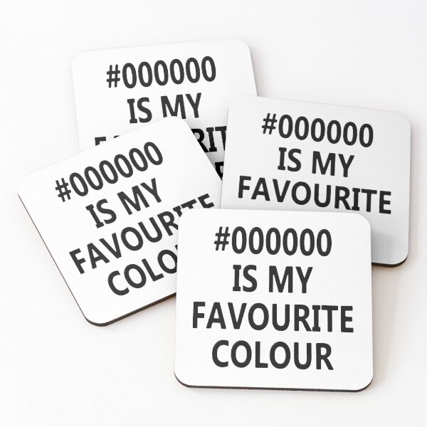 Item preview, #000000 Is My Favourite Colour designed and sold by MarkUK97.