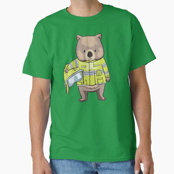 Vista previa del artículo con la obra «Wombat Wombats Bombero Australia Hero Regalo», diseñado y vendido por LouiseLamoure.