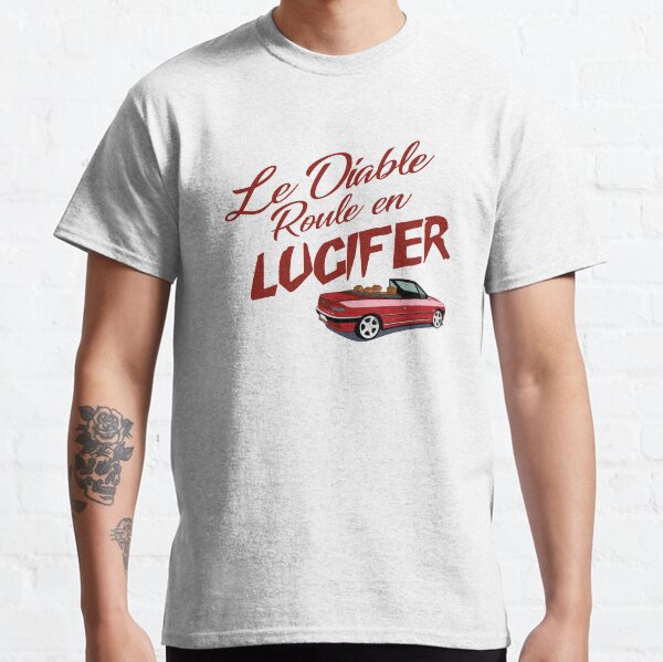 Le Diable Roule En LUCIFER - Marron & Rouge T-shirt classique