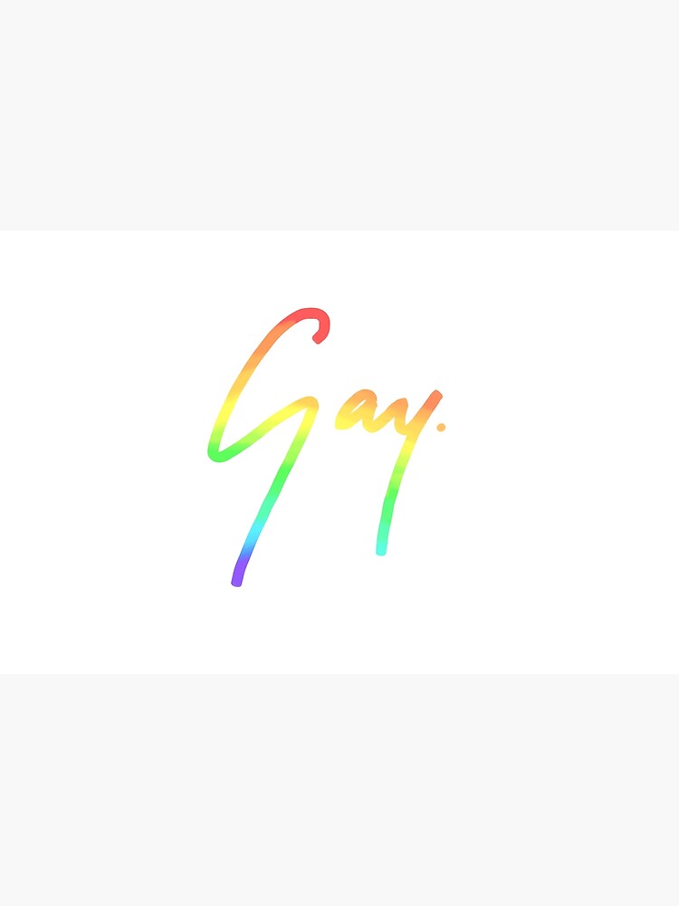 Thumbnail 4 of 4, Zipper Pouch, Gay signature - all rainbow designed and sold by Jimmies.