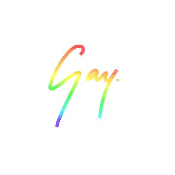 Artwork thumbnail, Gay signature - all rainbow by Jimmies