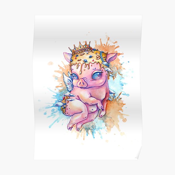 Flying pig Poster