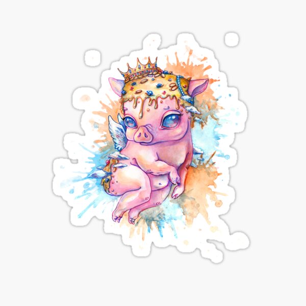 Flying pig Sticker