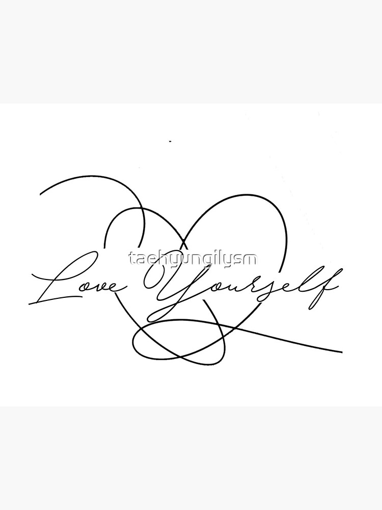 BTS 直筆サイン love your self lys BTS Love Yourself Logo Words