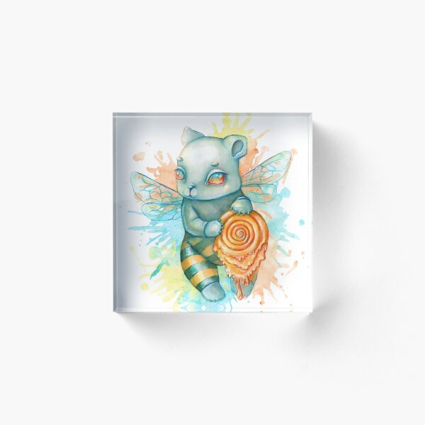 Honey Bear Acrylic Block