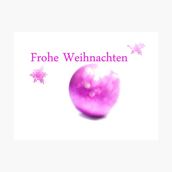Aperçu de l'œuvre Frohe Weihnachten créée et vendue par Denise Abé.