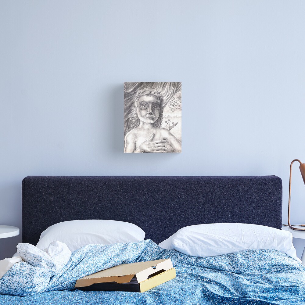 Pandora (the drawing) Canvas Print