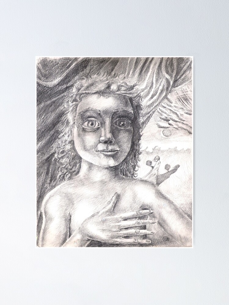 Thumbnail 2 of 3, Poster, Pandora (the drawing) designed and sold by Davol White.