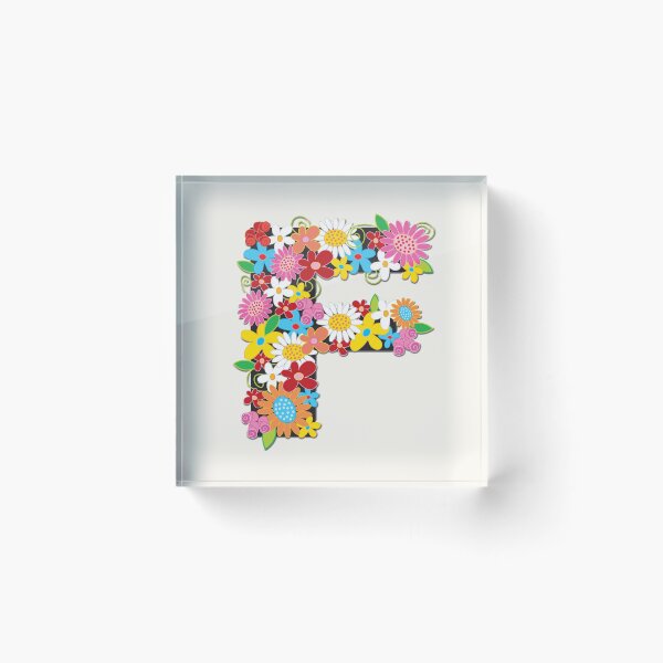 Item preview, Spring Flowers Alphabet F Monogram designed and sold by fatfatin.