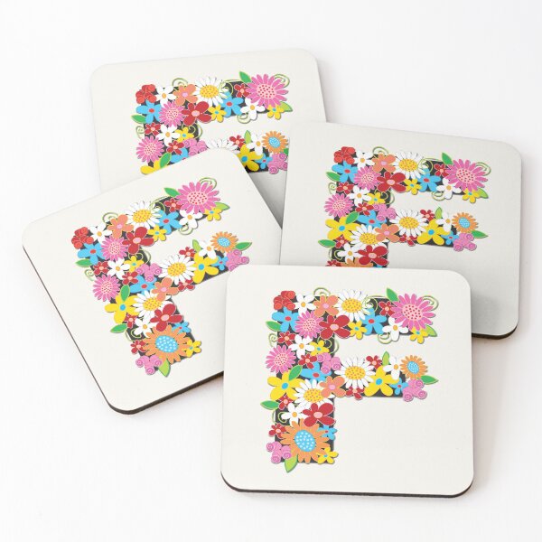 Item preview, Spring Flowers Alphabet F Monogram designed and sold by fatfatin.