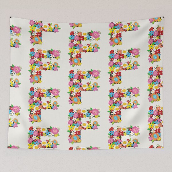 Item preview, Spring Flowers Alphabet F Monogram designed and sold by fatfatin.
