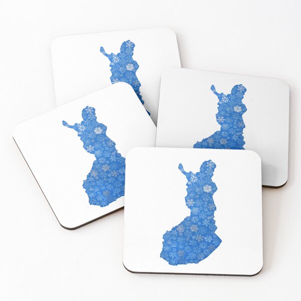 Item preview, Finland snowflake map designed and sold by acediscovery.