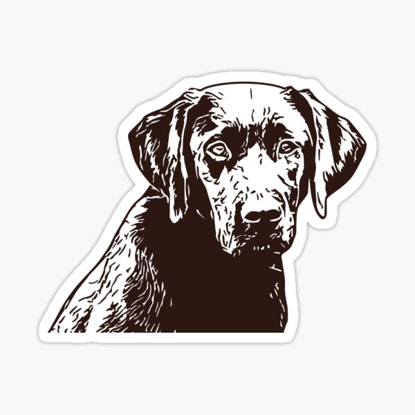 Lab Stickers, Labrador Stickers, Labrador Retriever Stickers Sticker