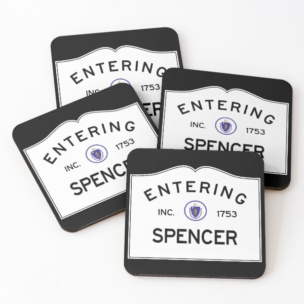 Item preview, Entering Spencer Massachusetts - Commonwealth of Massachusetts Road Sign  designed and sold by NewNomads.