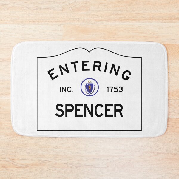 Item preview, Entering Spencer Massachusetts - Commonwealth of Massachusetts Road Sign  designed and sold by NewNomads.