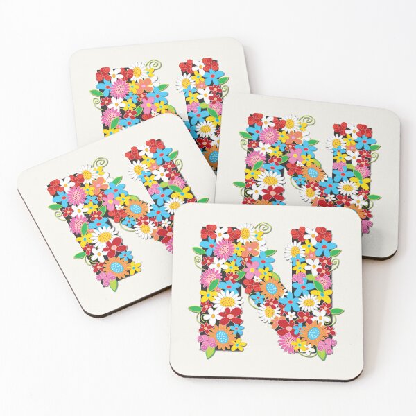 Item preview, Spring Flowers Alphabet N Monogram designed and sold by fatfatin.