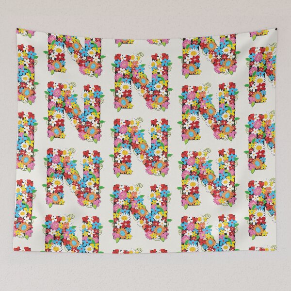 Item preview, Spring Flowers Alphabet N Monogram designed and sold by fatfatin.
