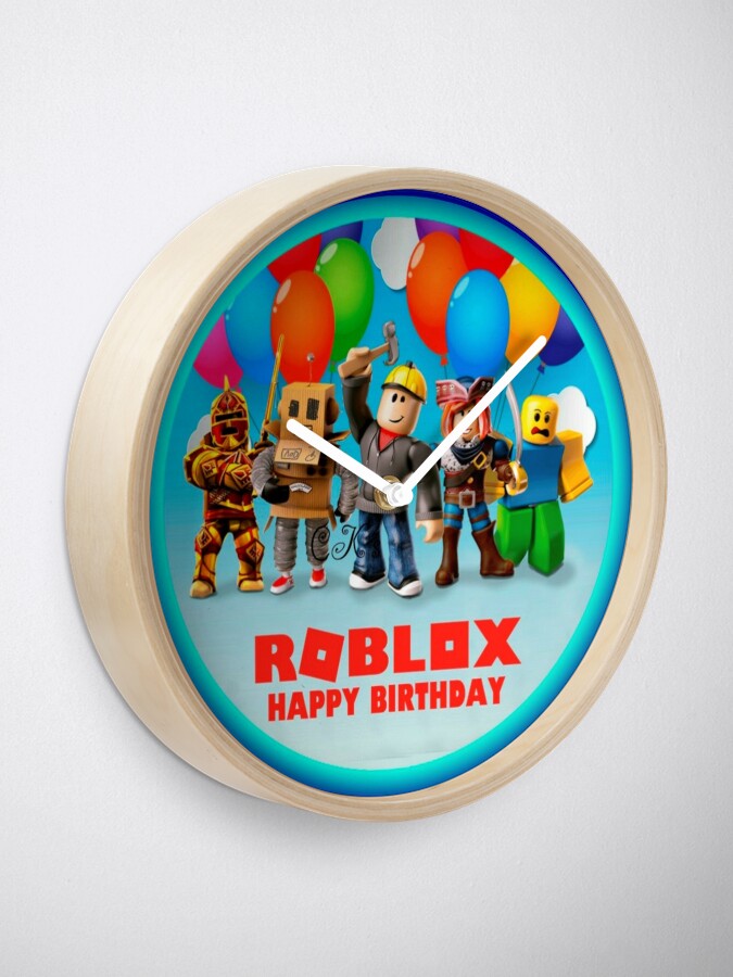 Roblox And Family In A Round Area Clock By Best5trading Redbubble - the circle roblox
