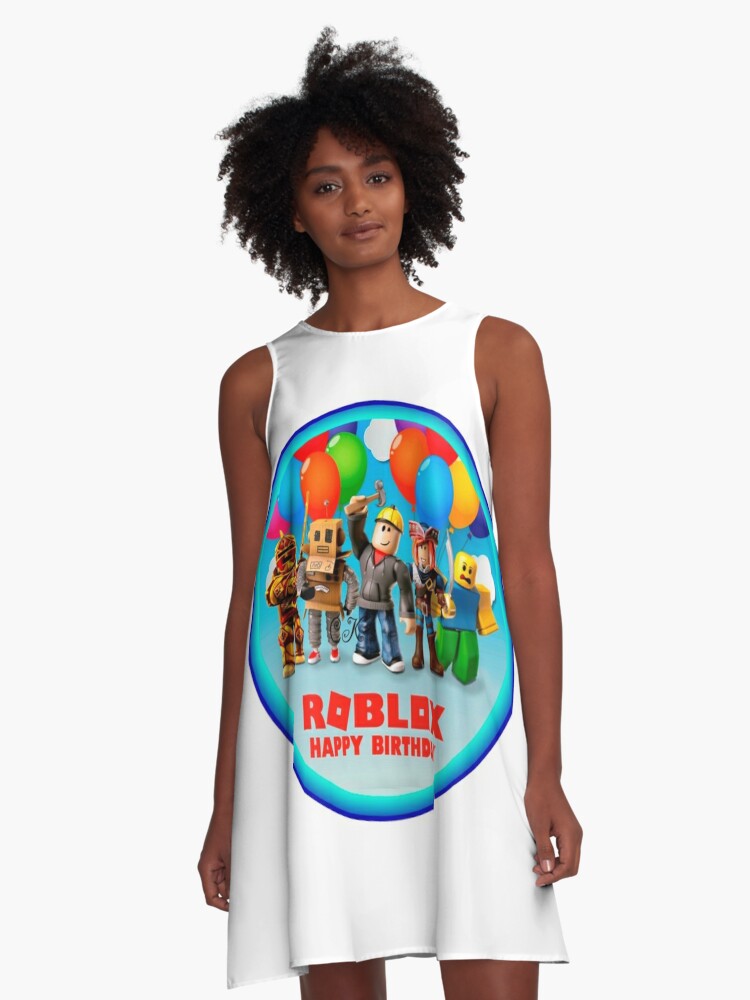 Roblox And Family In A Round Area A Line Dress By Best5trading Redbubble
