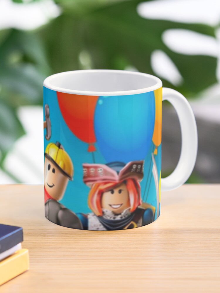 Roblox And Family In A Round Area Mug By Best5trading Redbubble - tea cup roblox