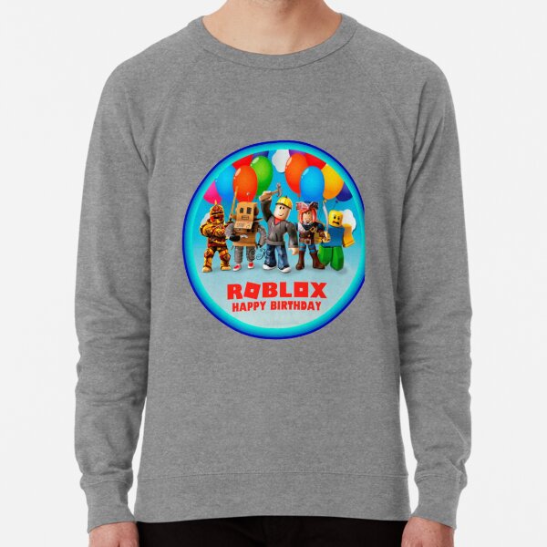 Roblox And Family In A Round Area Lightweight Sweatshirt By Best5trading Redbubble - roblox log gold pullover hoodie by best5trading redbubble