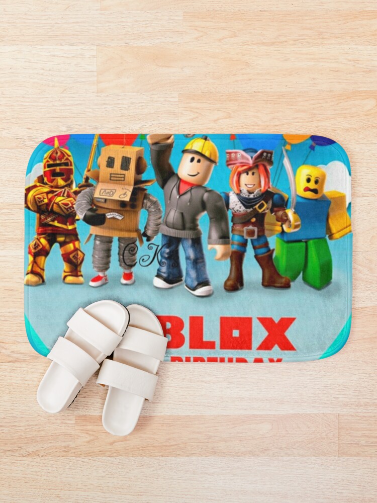 Roblox And Family In A Round Area Bath Mat By Best5trading Redbubble - roblox family 1