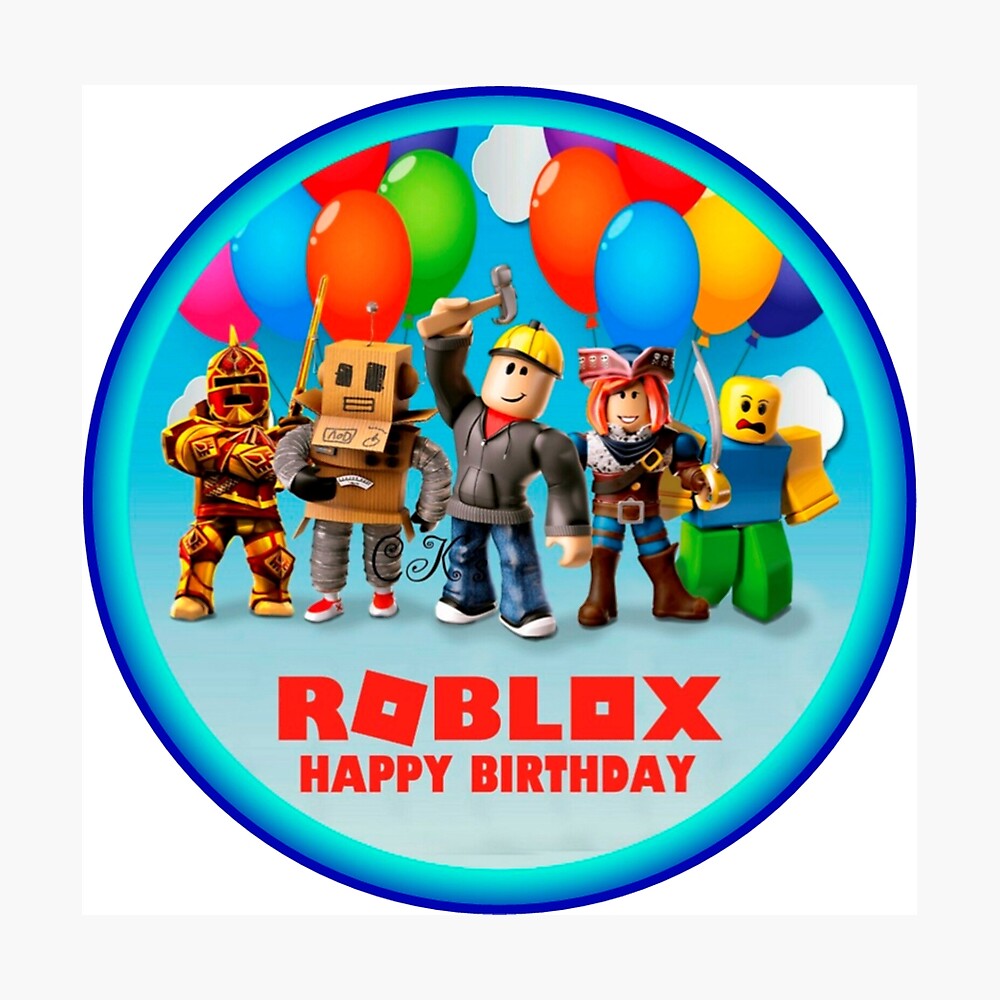 Roblox And Family In A Round Area Metal Print By Best5trading Redbubble - outlive roblox