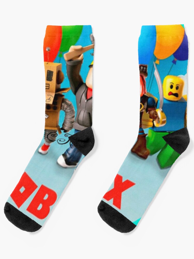 Roblox And Family In A Round Area Socks By Best5trading Redbubble - how to get snowboard helmet roblox