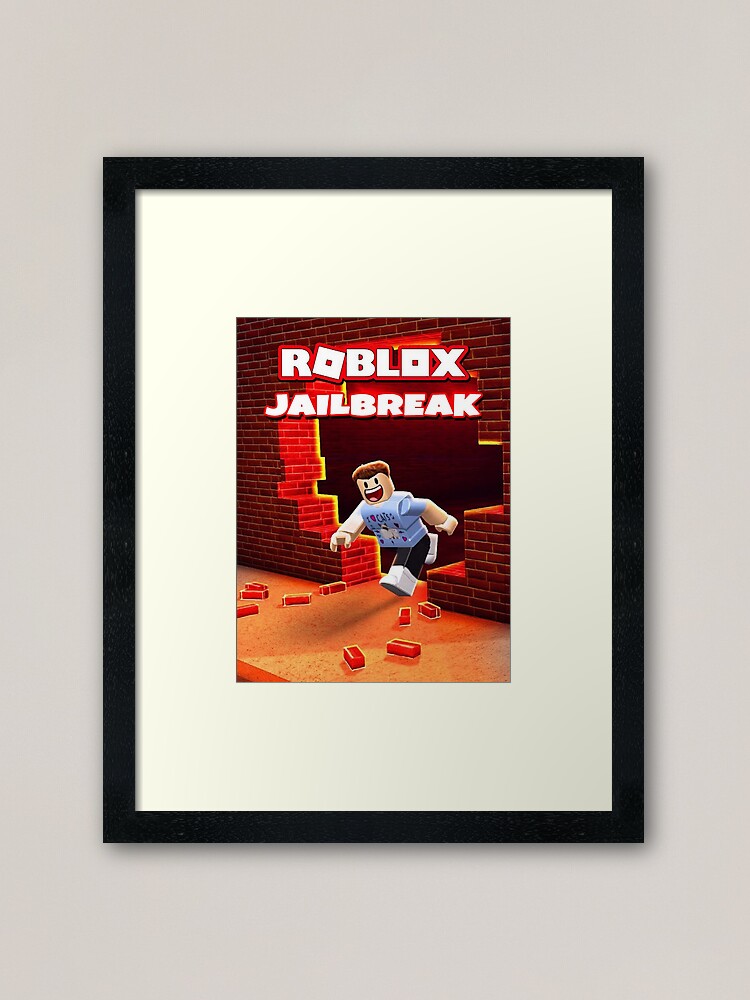 Roblox Jailbreak Game Framed Art Print By Best5trading Redbubble - pósters roblox jailbreak redbubble