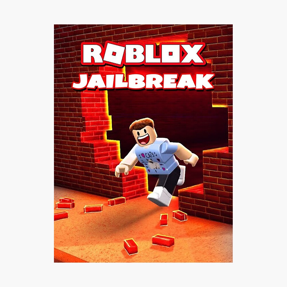 Poster Roblox Jailbreak Game De Best5trading Redbubble - nuevo opciones de juego en jailbreak update roblox