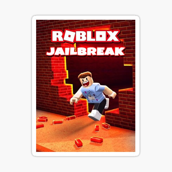 Jailbreak Stickers Redbubble - breaking out of jail in roblox roblox jailbreak cydia club
