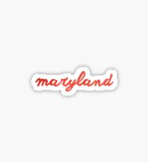 University of Maryland Watercolor Sticker