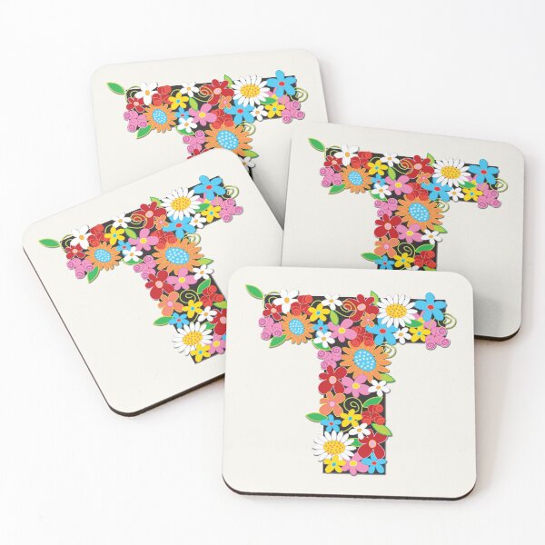 Item preview, Spring Flowers Alphabet T Monogram designed and sold by fatfatin.