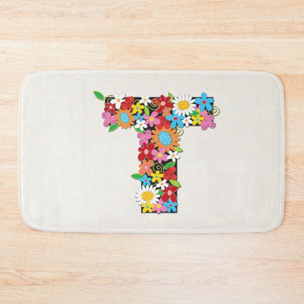 Item preview, Spring Flowers Alphabet T Monogram designed and sold by fatfatin.