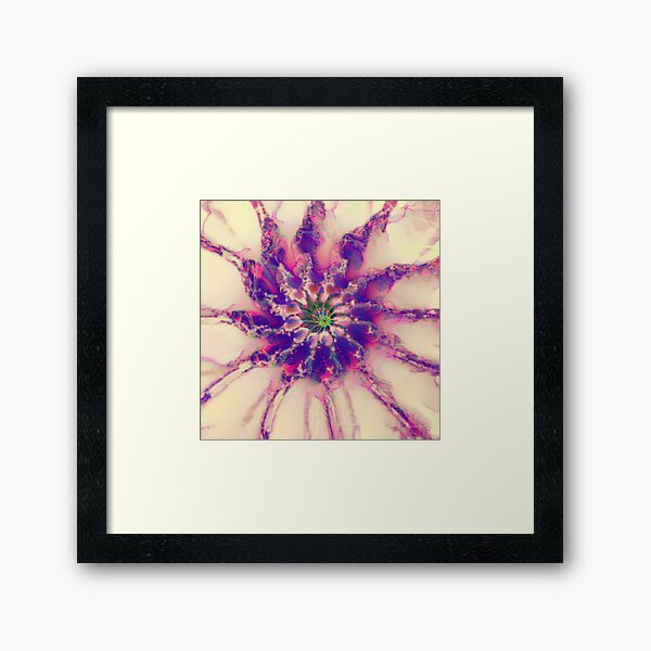 Fractalize abstraction Framed Art Print