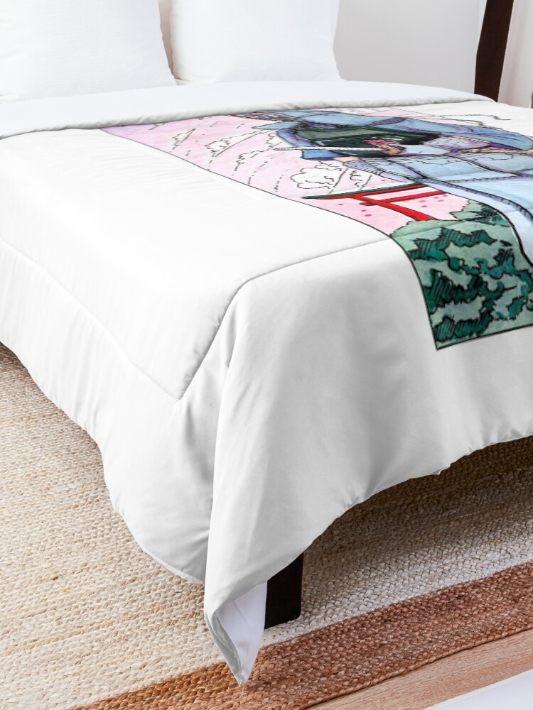 Alternate view of Kendoka watercolor in Japan Comforter